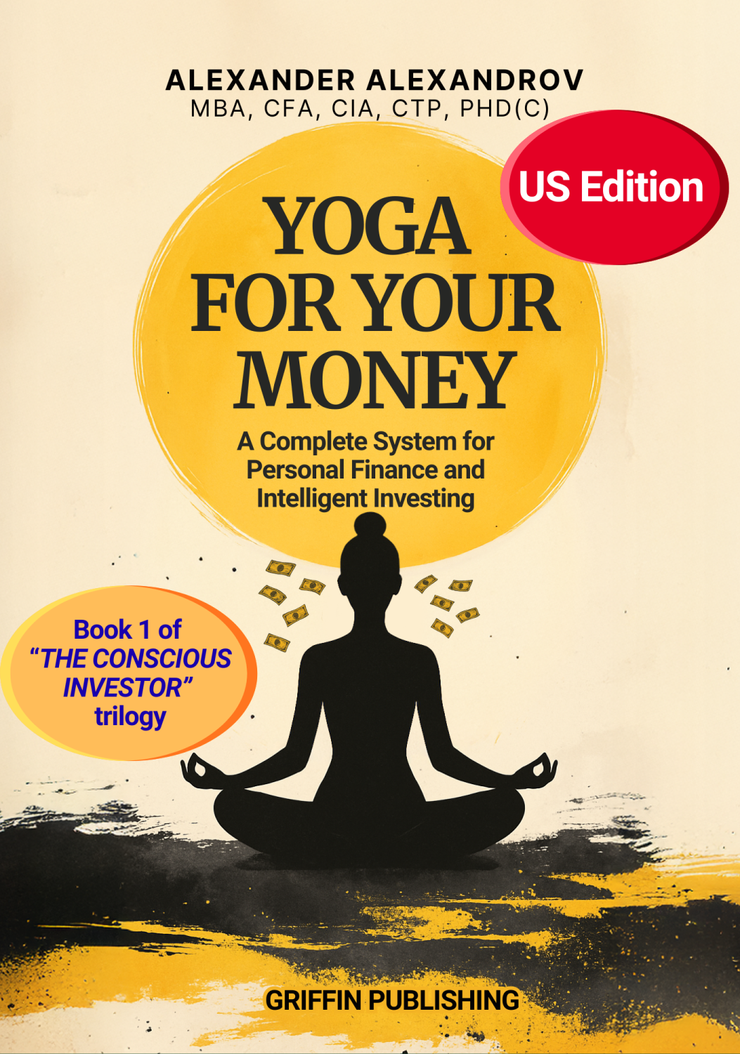 Корица на „Yoga for Your Money“ – US Edition (Amazon)